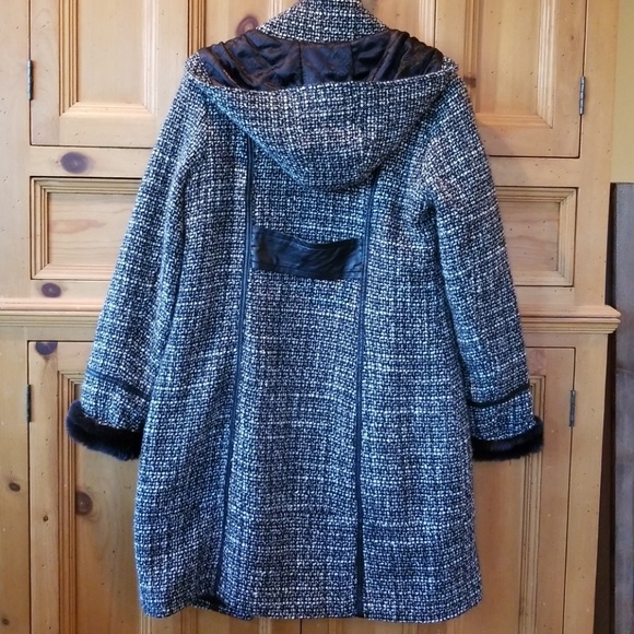 Guess Jean's Wool blend leather trim jacket - Picture 7 of 8